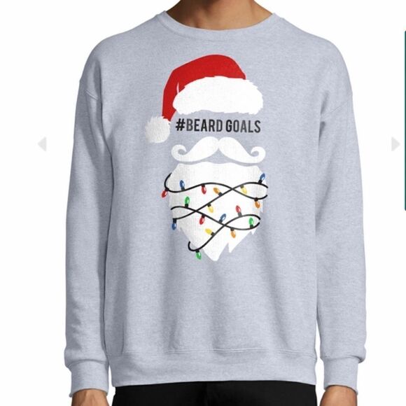 NWT Hanes Men’s Holiday Sweatshirt - Picture 4 of 6